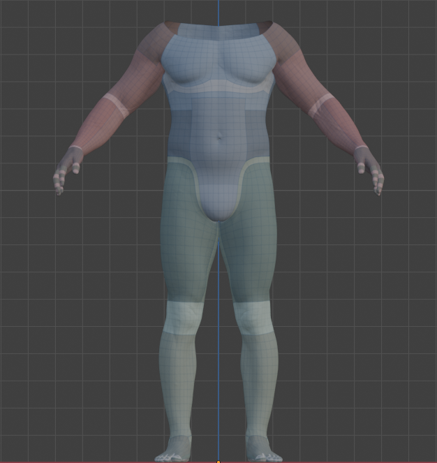 MetaHuman body UV layout